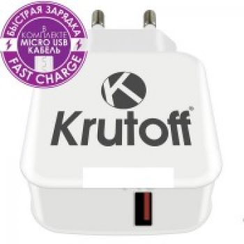 Зарядное устройство Krutoff CH-02 1xUSB 2.1A