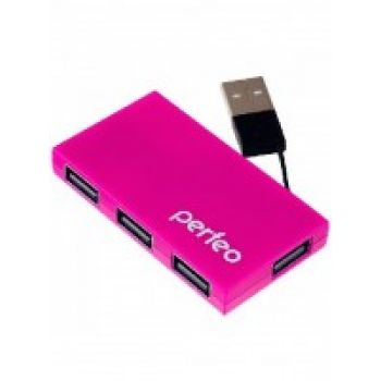 Хаб USB Perfeo PF-VI-H023 Pink