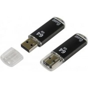 USB Flash Drive 64Gb - SmartBuy V-Cut Black