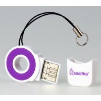 Card reader Smartbuy SBR-708-F, Micro SD,USB 2.0 фиолетовый