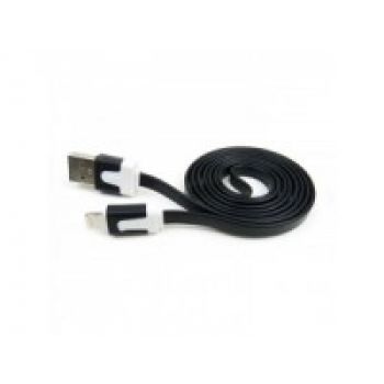 Кабель  USB  для iPhone 5 NOODLE Dream черный (плоский