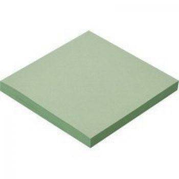 Блок-кубик с клеевым краем 76х76мм 100 л зелёный