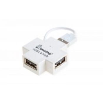 Концентратор USB 2.0 Smartbuy SBHA-6900-W 4 порта,белый