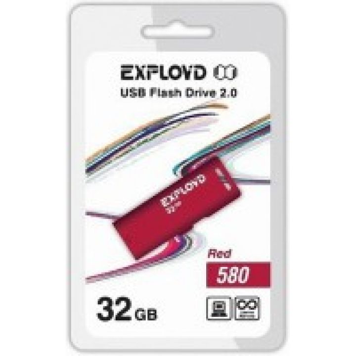 USB Flash Drive 32Gb - Exployd 580 EX-32GB-580-Red