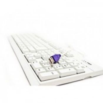 Клавиатура L-PRO  KB-201U белая USB
